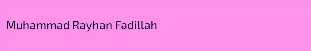 Muhammad Rayhan Fadillah